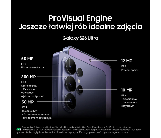 SAMSUNG GALAXY S26 ULTRA 12/256GB Czarny - 1486483 - zdjęcie 15